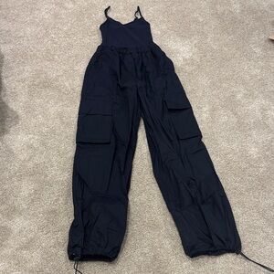 NWT Women's XS Navy Mango Jumpsuit